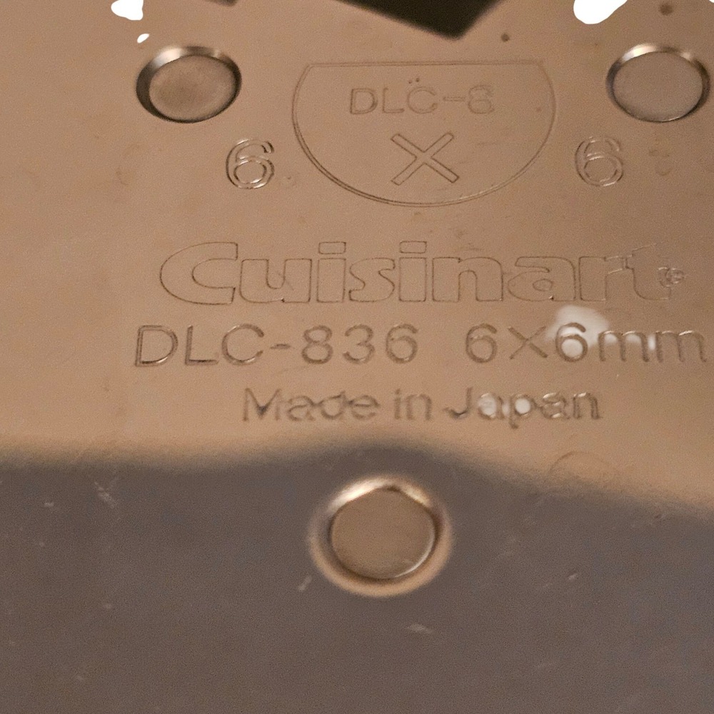 Cuisinart DLC-836 6x6mm Julienne French Fry Disc Food Processor Blade Japan - Picture 2 of 2